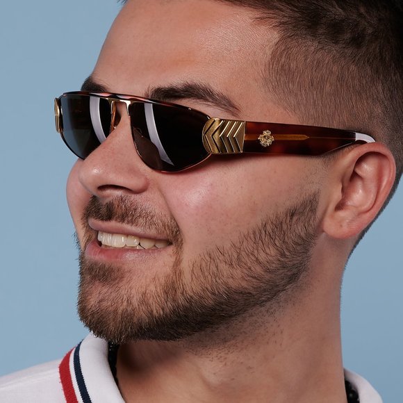 Rectangular vintage sunglasses by Von Furstenberg - Picture 6 of 10